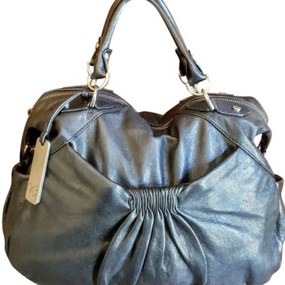 EUC Botkier Ny City Black Leather Hobo Bag